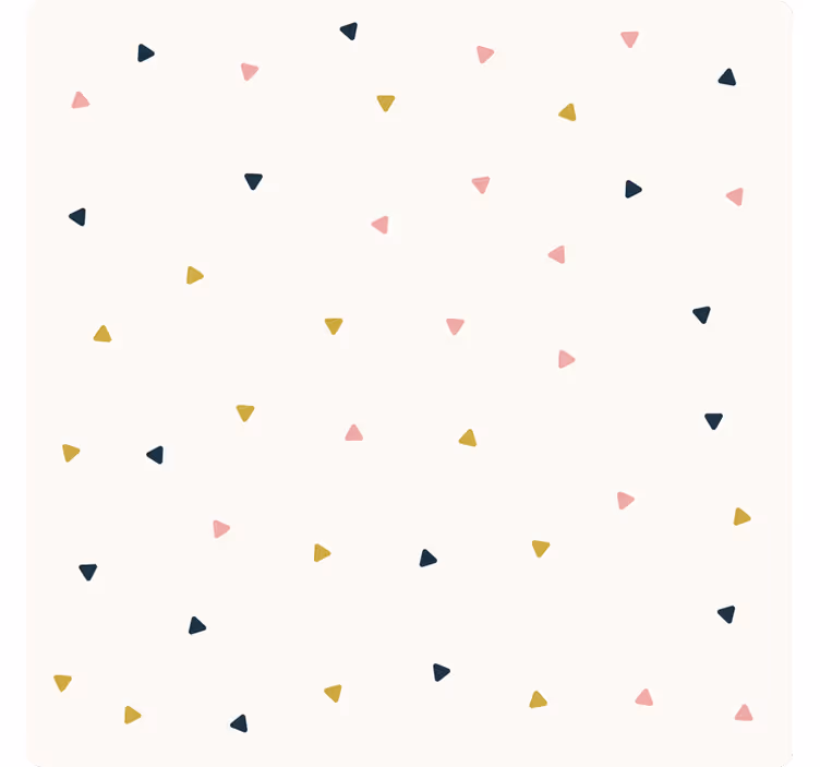 Rolgordijn slaapkamer met minimalistisch driehoekmotief - TenStickers