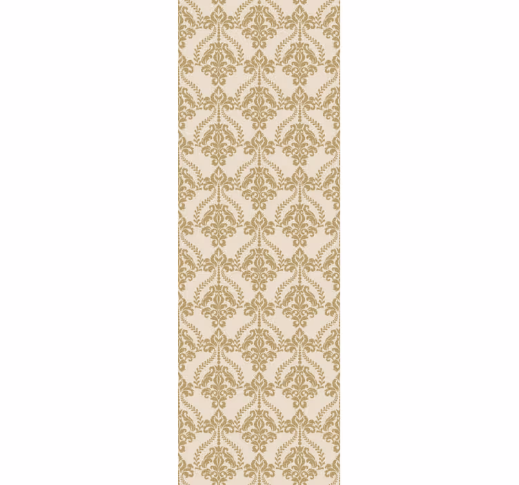 Rolgordijn vintage met bloemen beige details - TenStickers