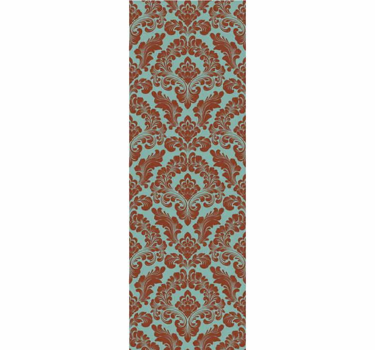 Rolgordijn vintage elegante damastprint - TenStickers