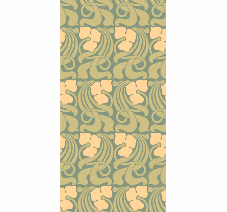 Rolgordijn vintage art nouveau patroon - TenStickers