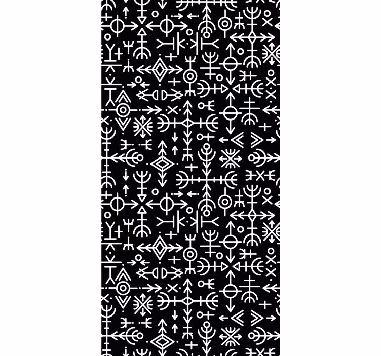 Rolgordijn vintage set viking symbolen - TenStickers