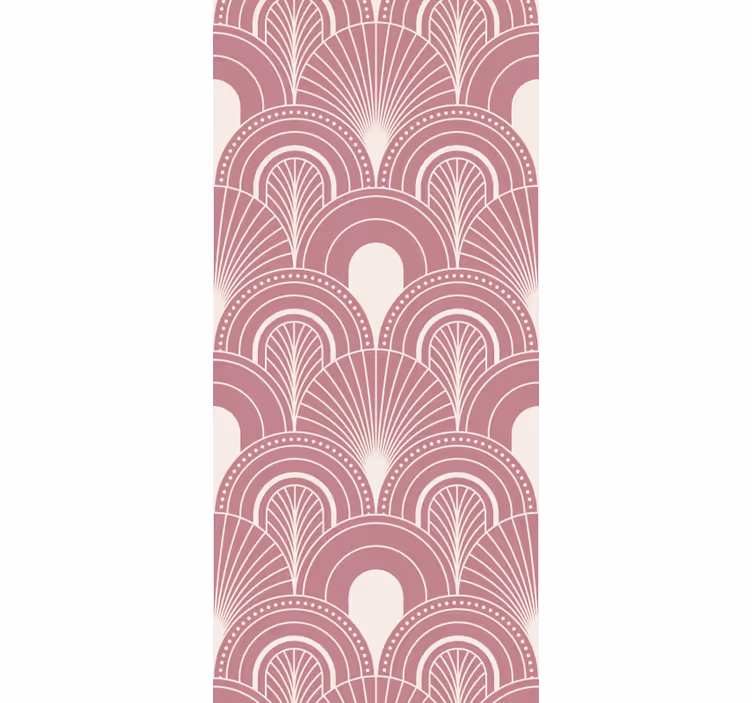 Rolgordijn vintage rosegouden boog kunstdecor stijl - TenStickers