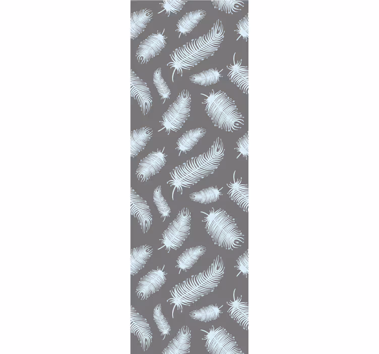 Rolgordijn vintage boho veren op donkere achtergrond - TenStickers