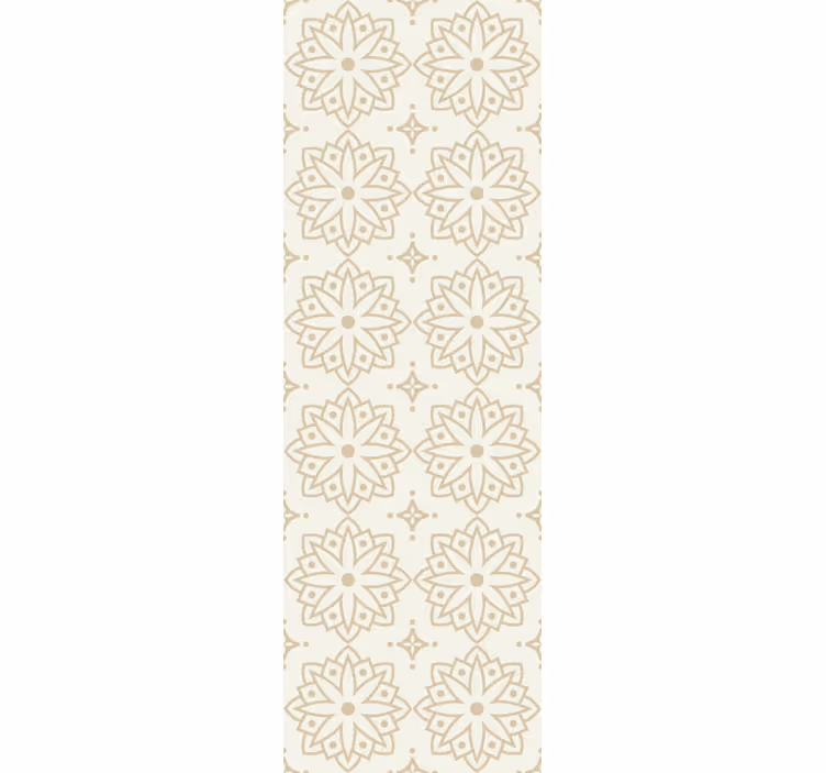 Rolgordijn vintage crème mandala patroon - TenStickers