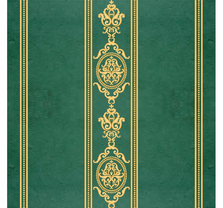 Rolgordijn vintage verticale gouden strepen - TenStickers
