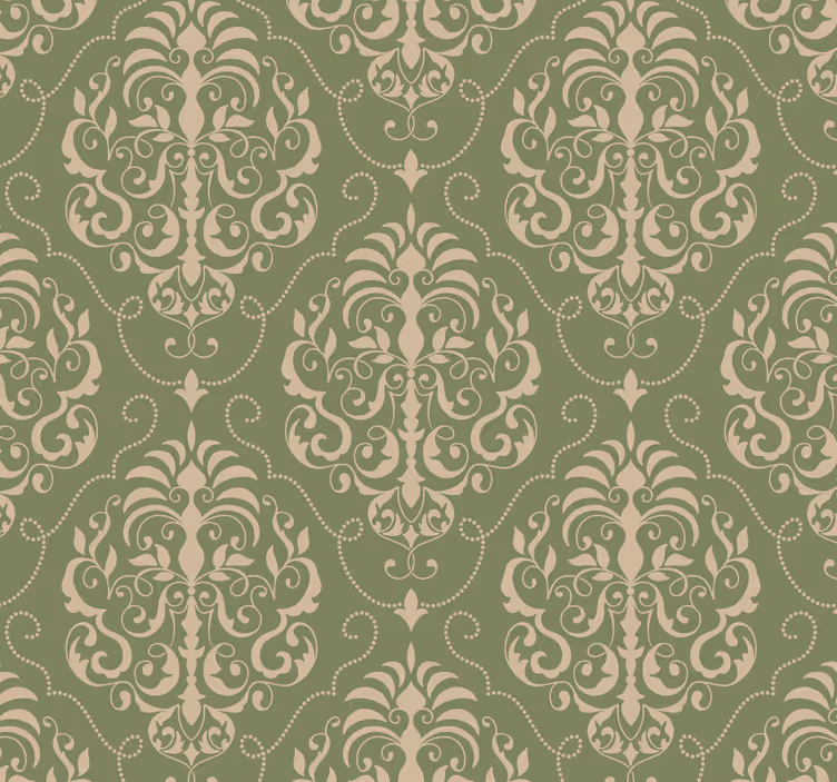 Rolgordijn vintage klassiek met bloemen - TenStickers