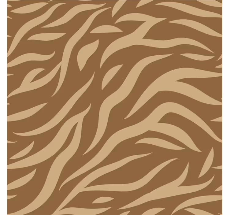 Rolgordijn woonkamer bruin en beige tijgerprint - TenStickers
