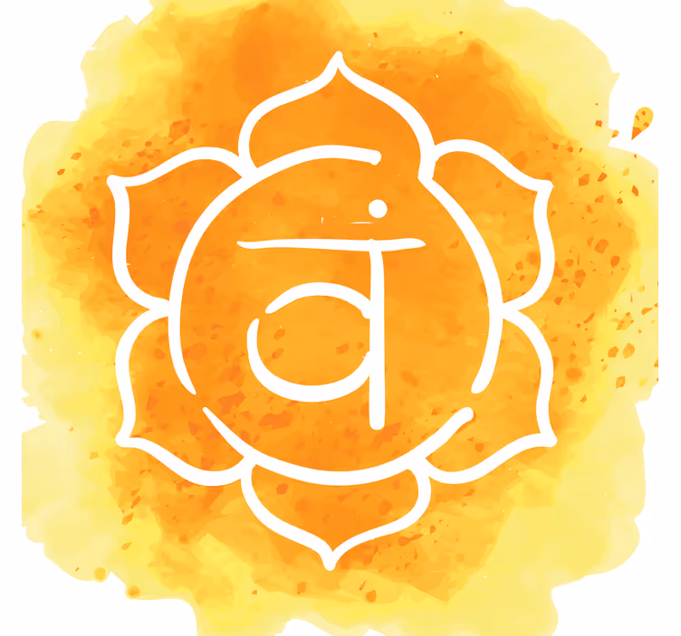 Rolgordijn woonkamer mooi sacraal chakra symbool - TenStickers