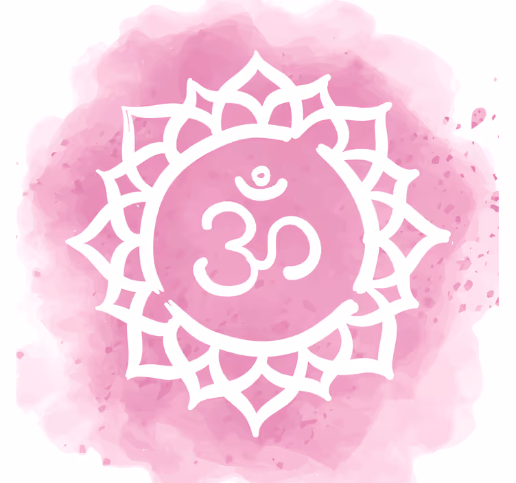 Rolgordijn woonkamer mooi kroon chakra symbool - TenStickers