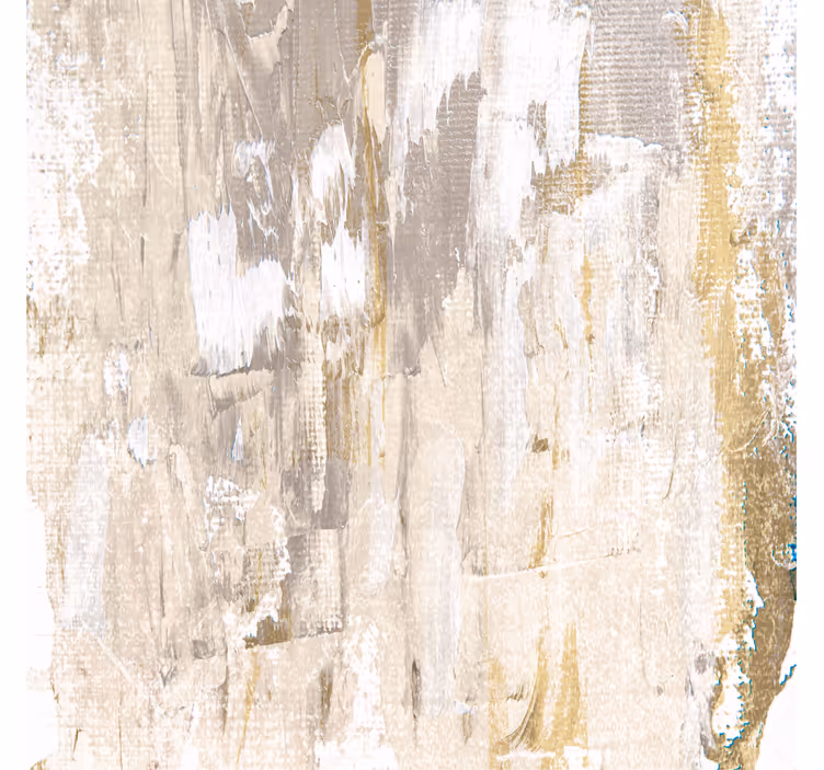 Rolgordijn woonkamer abstract wit bos schilderij - TenStickers