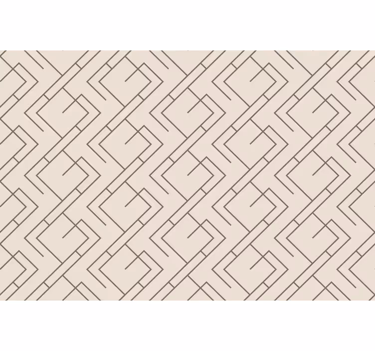 Rolgordijn woonkamer mid-century stijl ontwerp - TenStickers