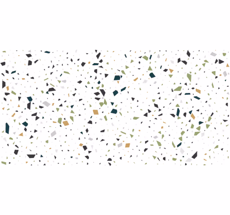 Wit rolgordijn geometrisch patroon - TenStickers