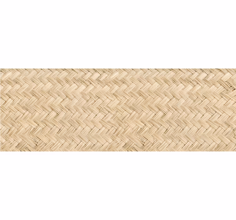 Rolgordijn beige rietbedekking gebied - TenStickers