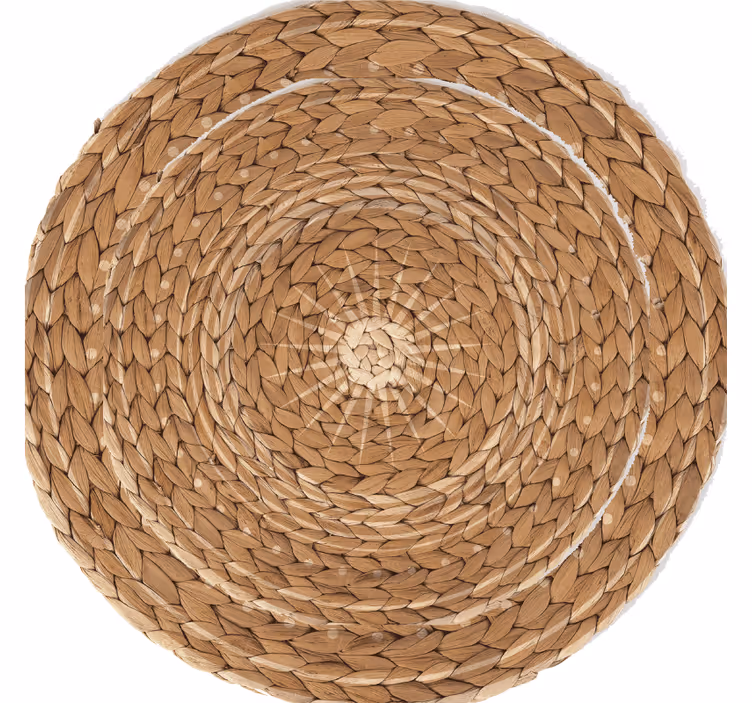 Rolgordijn beige met bohemian vlechtwerk - TenStickers