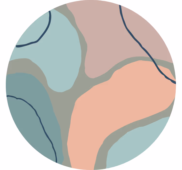 Rolgordijn slaapkamer abstracte geometrische vormen - TenStickers