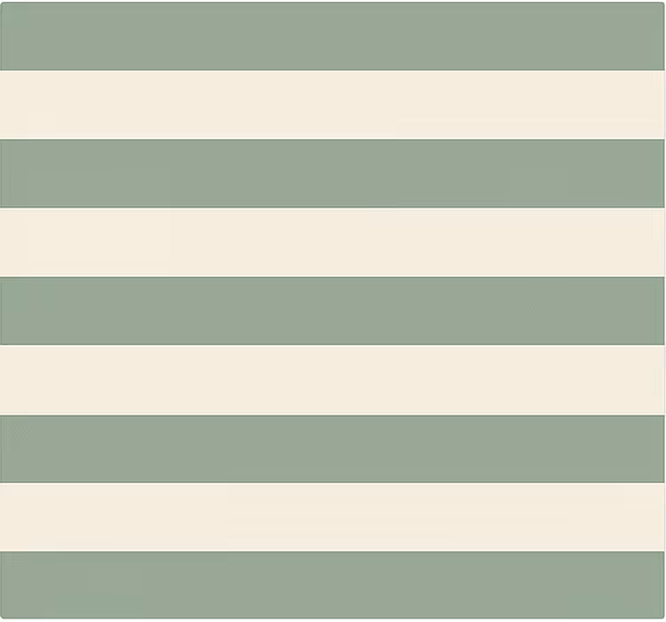 Rolgordijn slaapkamer groen gestreept motief - TenStickers