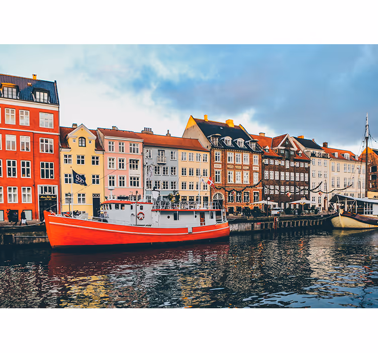 Rolgordijn slaapkamer de mooie en kleurrijke nyhavn - TenStickers