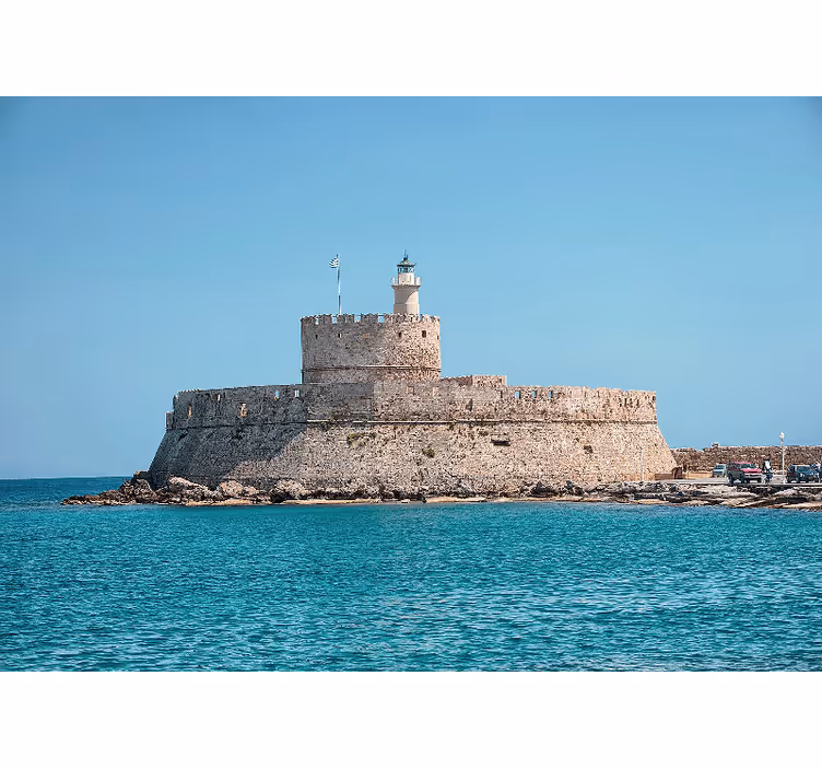 Rolgordijn slaapkamer overblijfselen van kolossus rhodos - TenStickers