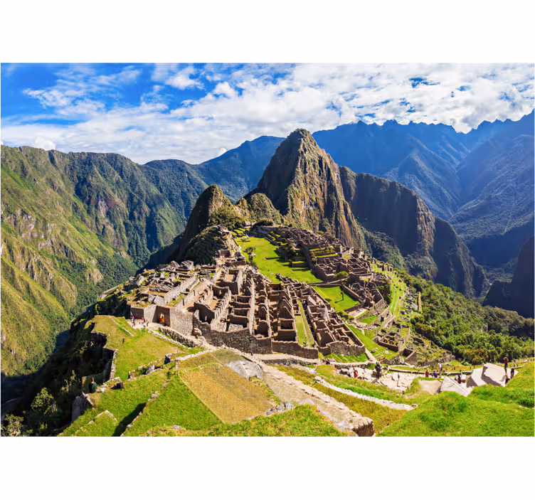 Rolgordijn slaapkamer machu picchu bij zonsopgang - TenStickers