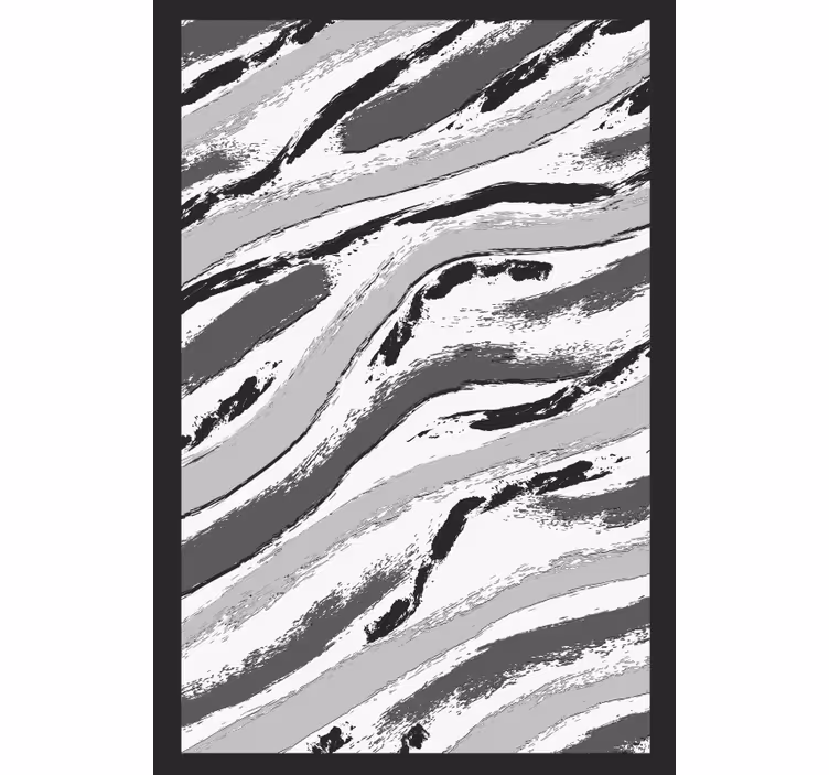 Rolgordijn grijs donkergrijs met oud wit ontwerp - TenStickers