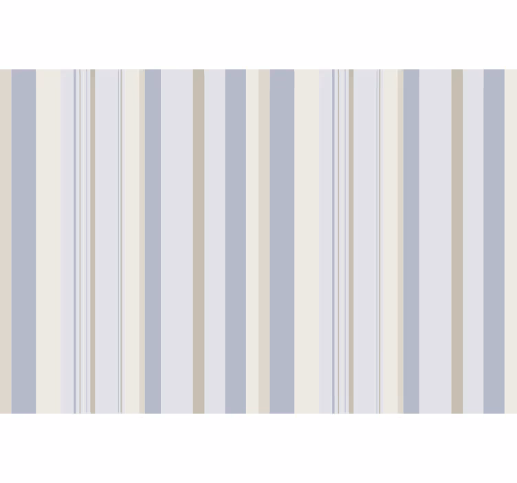 Rolgordijn grijs met blauwe en beige strepen jaren 80 - TenStickers