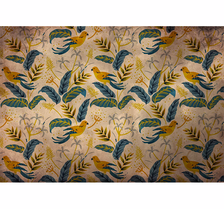 Rolgordijn slaapkamer scandinavisch stijl kleine vogels - TenStickers