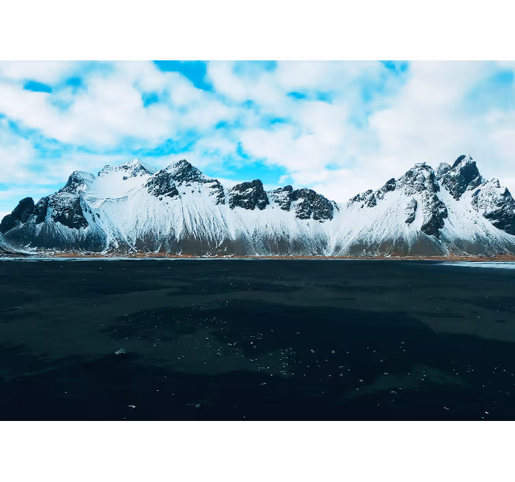 Rolgordijn slaapkamer vestrahorn bergen - TenStickers