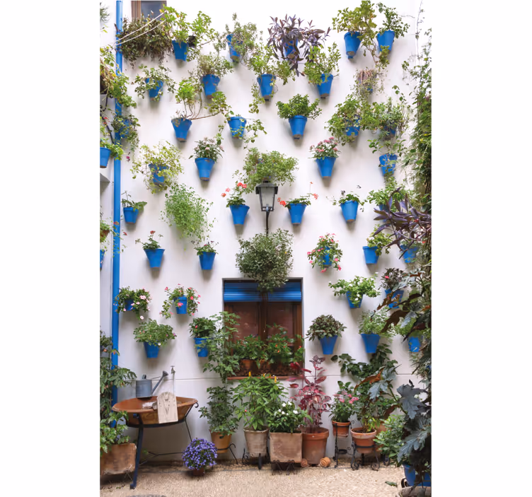 Rolgordijn woonkamer patio andalusisch - TenStickers