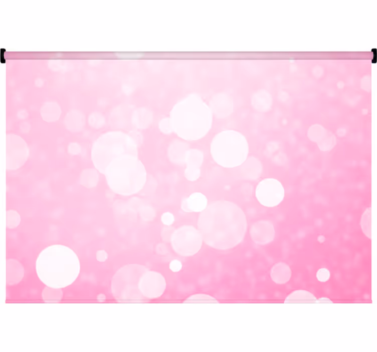 Rolgordijn slaapkamer roze bokeh lichten - TenStickers