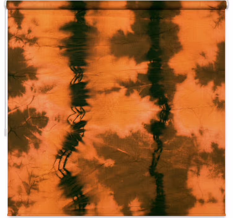 Rolgordijn slaapkamer bruin en zwart tie dye - TenStickers