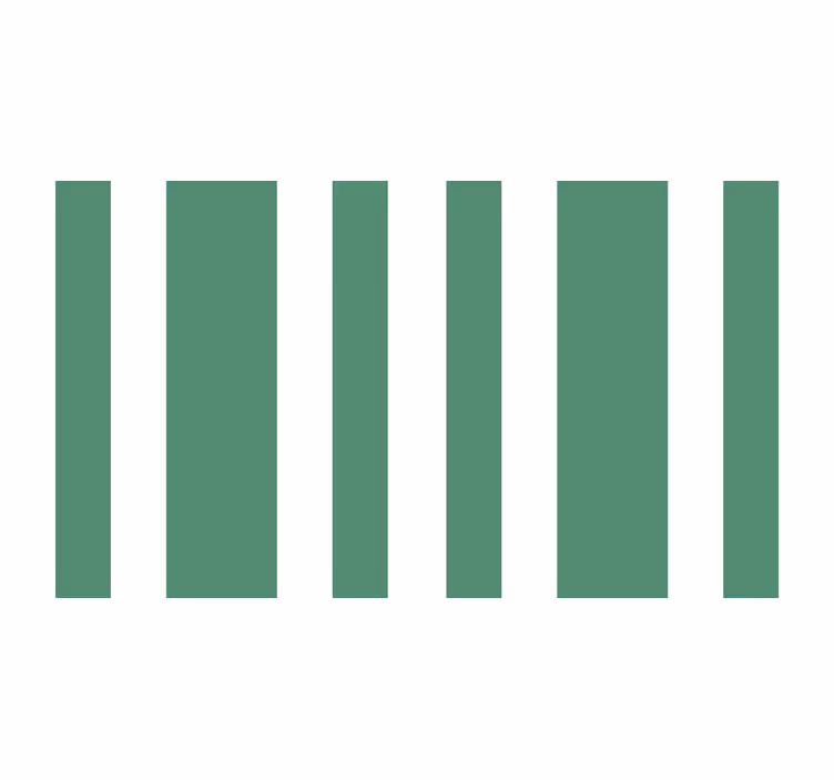 Rolgordijn slaapkamer witte en pistachegroene strepen - TenStickers