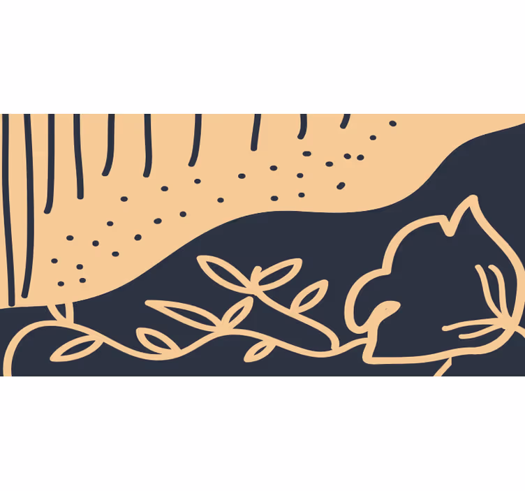 Rolgordijn slaapkamer vintage bloemen achtergrond - TenStickers