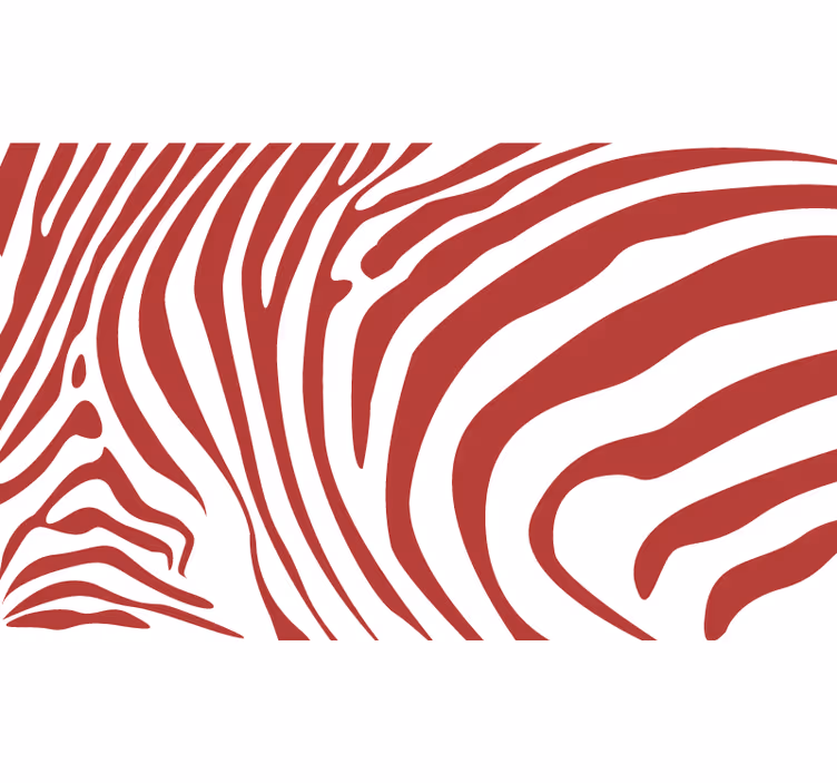 Rolgordijn slaapkamer rode zebraprinten - TenStickers