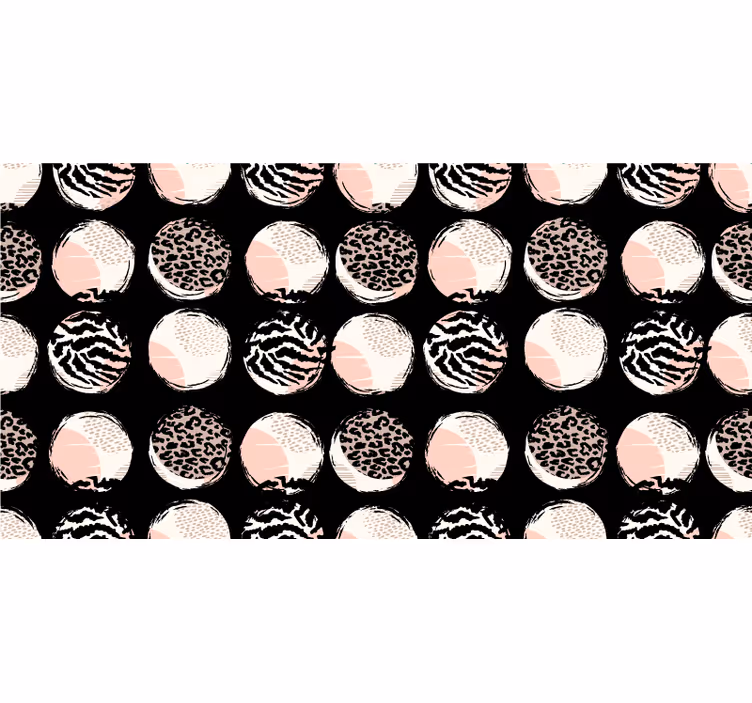 Rolgordijn slaapkamer abstract geometrisch luipaardpatroon - TenStickers