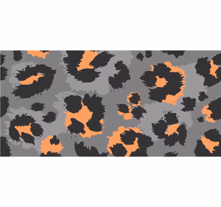Rolgordijn slaapkamer grijs luipaardprint - TenStickers