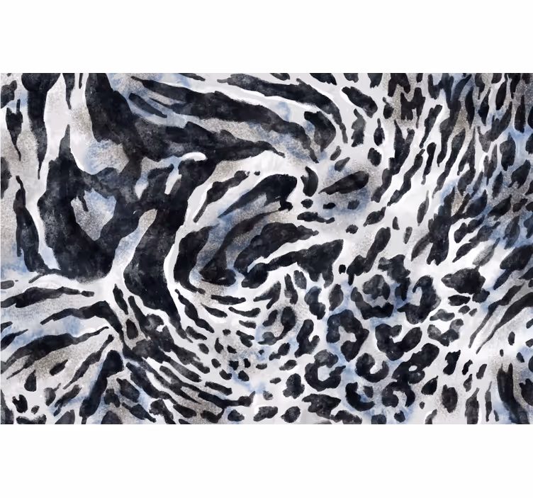 Rolgordijn slaapkamer grijs zebra aquarel - TenStickers