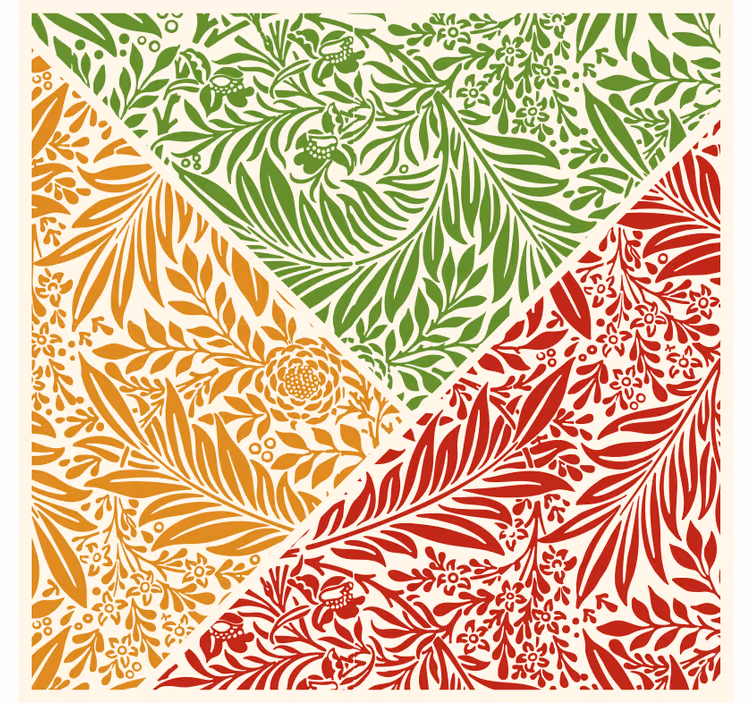 Rolgordijn slaapkamer herfstblad trio - TenStickers