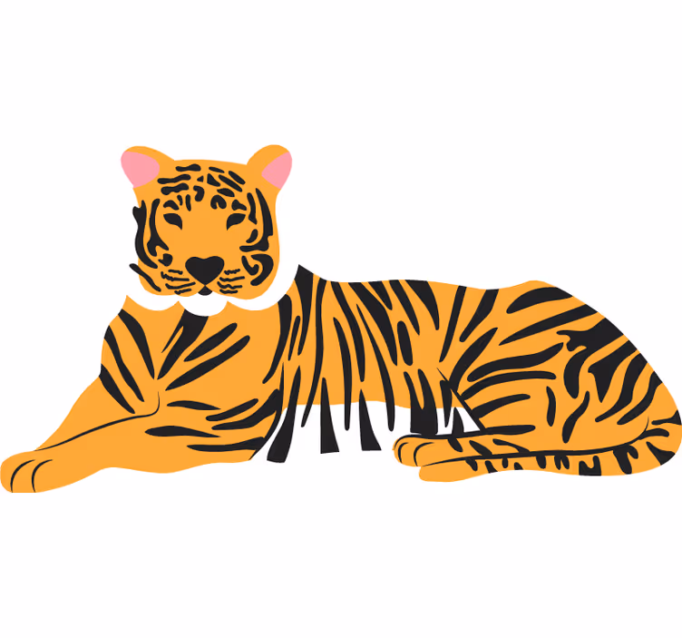 Rolgordijn slaapkamer tijgerprint - TenStickers