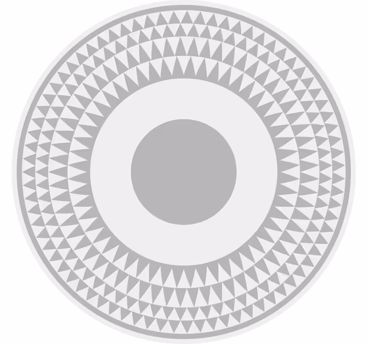 Rolgordijn slaapkamer minimalistisch grijs driehoekpatroon - TenStickers