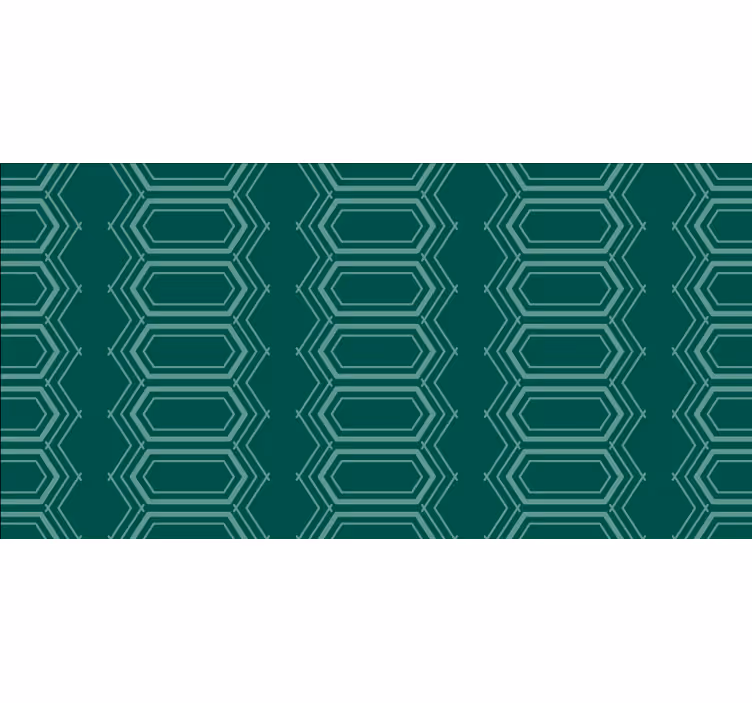 Rolgordijn slaapkamer geometrisch groen cirkelpatroon - TenStickers