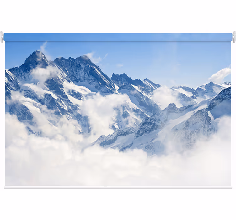 Rolgordijn slaapkamer alpenlandschap - TenStickers