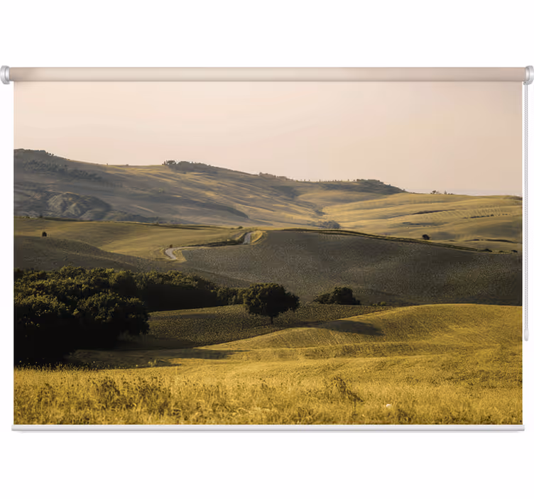 Rolgordijn slaapkamer prachtige velden van toscane - TenStickers