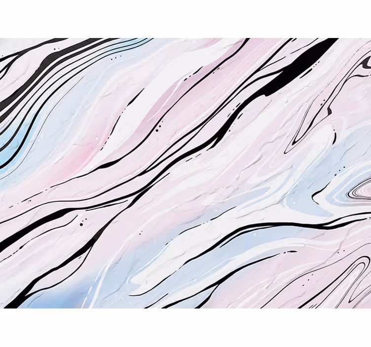 Rolgordijn slaapkamer roze zwart abstract marmerdesign - TenStickers
