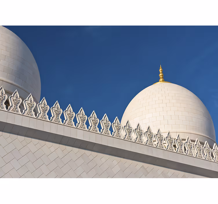 Wit rolgordijn emirates sheikh zayed - TenStickers