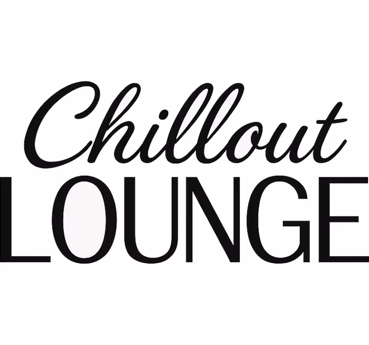 Rolgordijn woonkamer chill out lounge - TenStickers