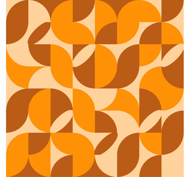Rolgordijn woonkamer retro - TenStickers