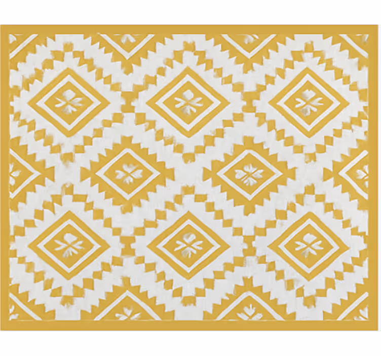 Rolgordijn woonkamer gold marokkaans effect - TenStickers