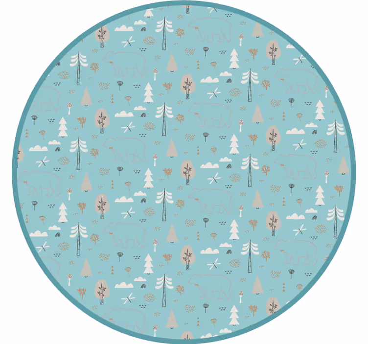 Kinderkamer rolgordijn geometrisch nordic stijl - TenStickers