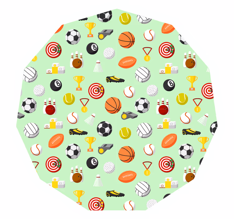 Kinderkamer rolgordijn kinderoefening - TenStickers