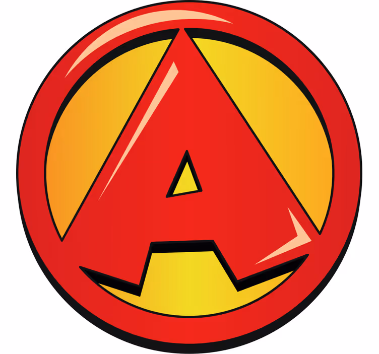Kinderkamer rolgordijn super initiaal letter - TenStickers